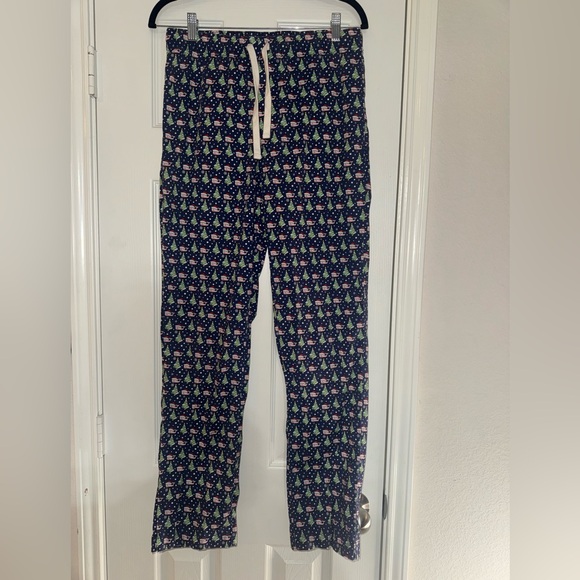 Vineyard Vines Navy and Pink Christmas Pajama Pants - Picture 1 of 5